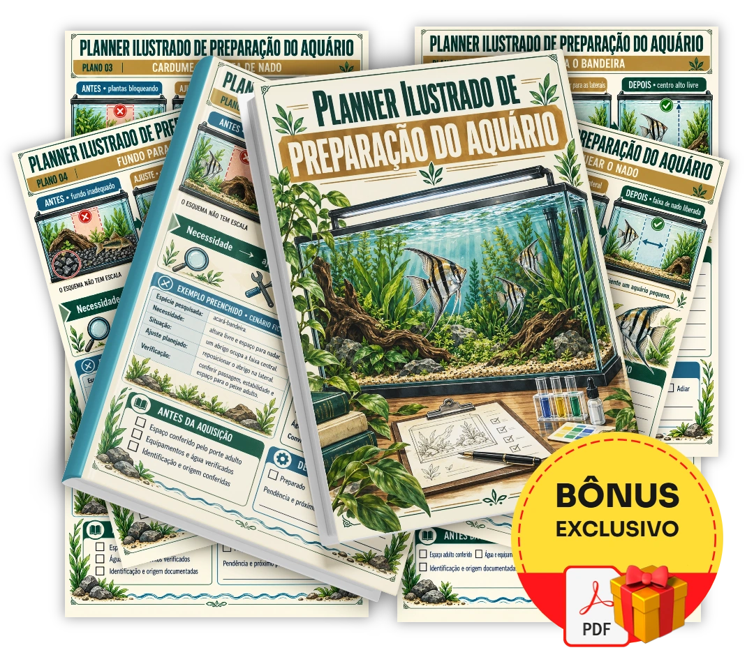 Planner Ilustrado de Preparação do Aquário